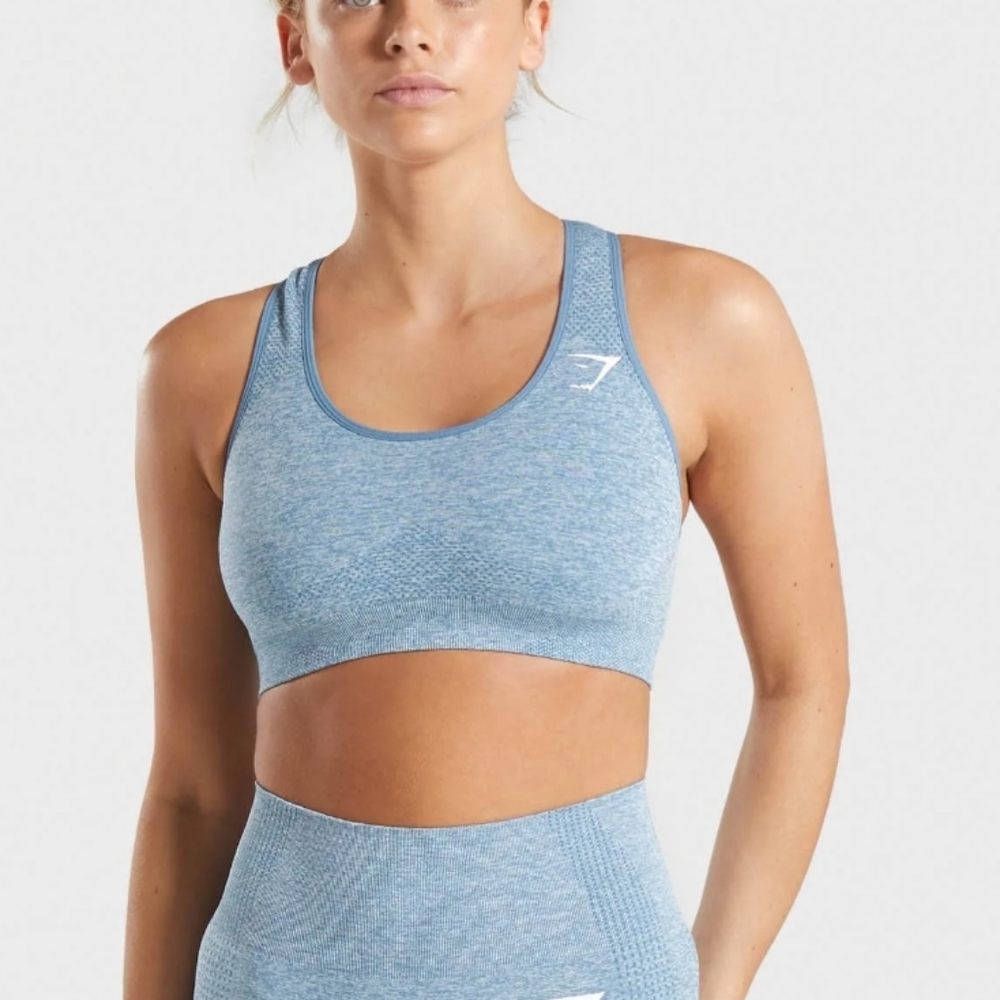 Gymshark Vital Seamless Sports Brak Teal Marl